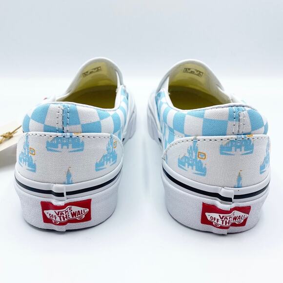 Vans Walt Disney World 50th Anniversary Mickey Mouse/Cinderella Castle Slip Ons - Picture 4 of 13